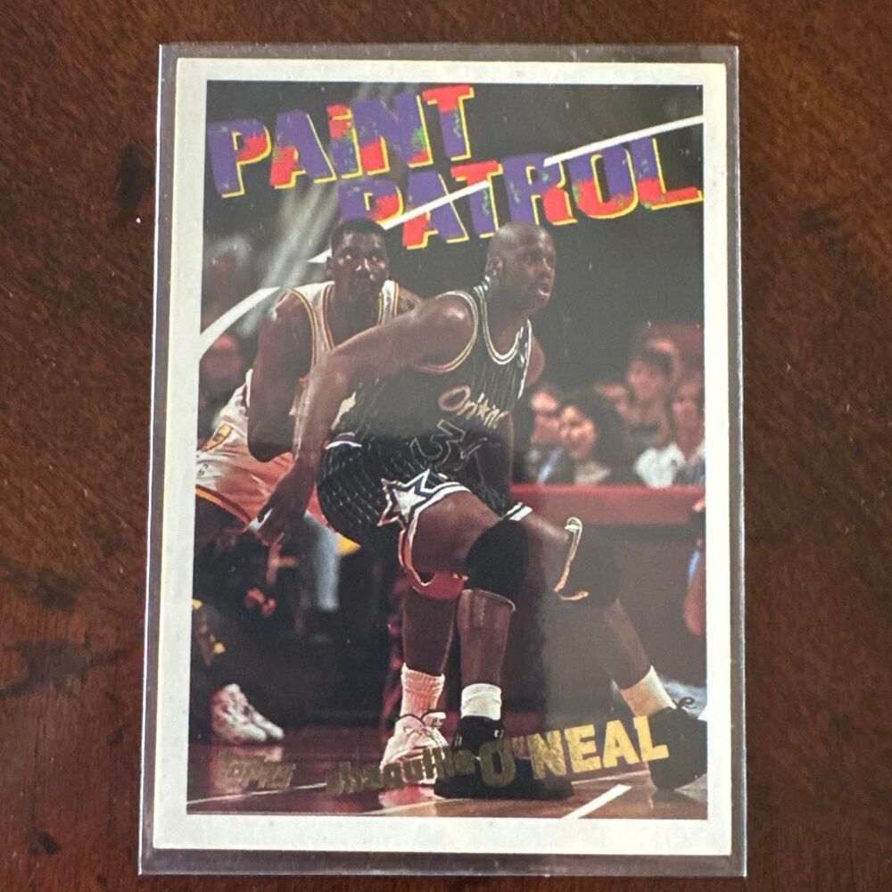 Shaquille O'Neal 1994 Topps basketball card Paint Control #100